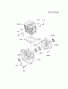 Kawasaki Geräte KRH300A-A1 (KRH300A) - Kawasaki Handheld Blower Ricambi CYLINDER/CRANKCASE