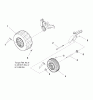 Murray 107.289920 (7800514) - Craftsman ZTS6000, 26HP B&S w/52" Mower Deck (2009) (Sears) Spareparts Wheel & Tire Group (W7501439)