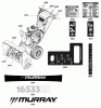 Murray 16533ES (1696031) - 33" Dual Stage Snowthrower (2011) Ricambi Decals Group (2989804)