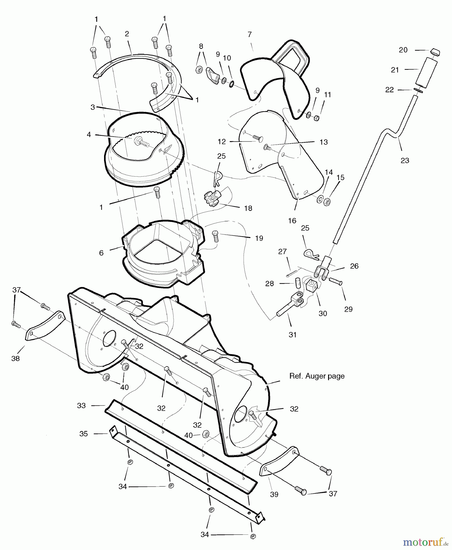 Murray Schneefräsen 522E (LP1695445) - John Deere 22