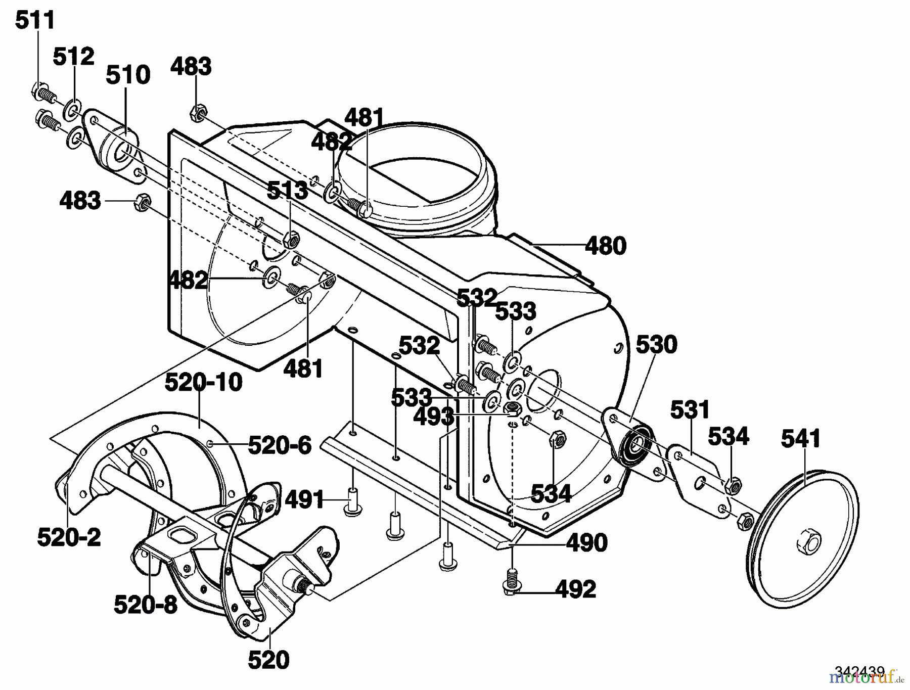  Murray Schneefräsen 621451x0NA - B&S/Murray 21