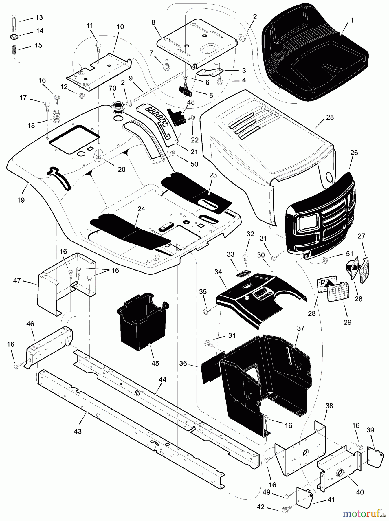  Murray Rasen- und Gartentraktoren 40508x92H - B&S/Murray 40