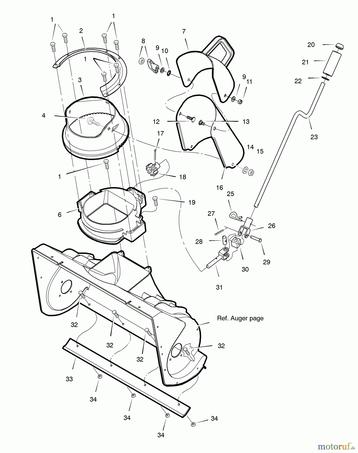  Murray Schneefräsen C950-52435-0 - Craftsman 22