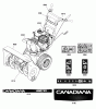Murray CH61900 (1696052) - Canadiana 24" Dual Stage Snow Thrower (2011) Ricambi Decals Group (2989779)