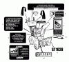 Murray ST1028 (628102x16A) - Frontier 28" Dual Stage Snow Thrower (2005) Ricambi Decals