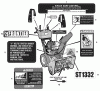Murray ST1332 (632130x16B) - Frontier 32" Dual Stage Snow Thrower (2004) Ricambi Decals