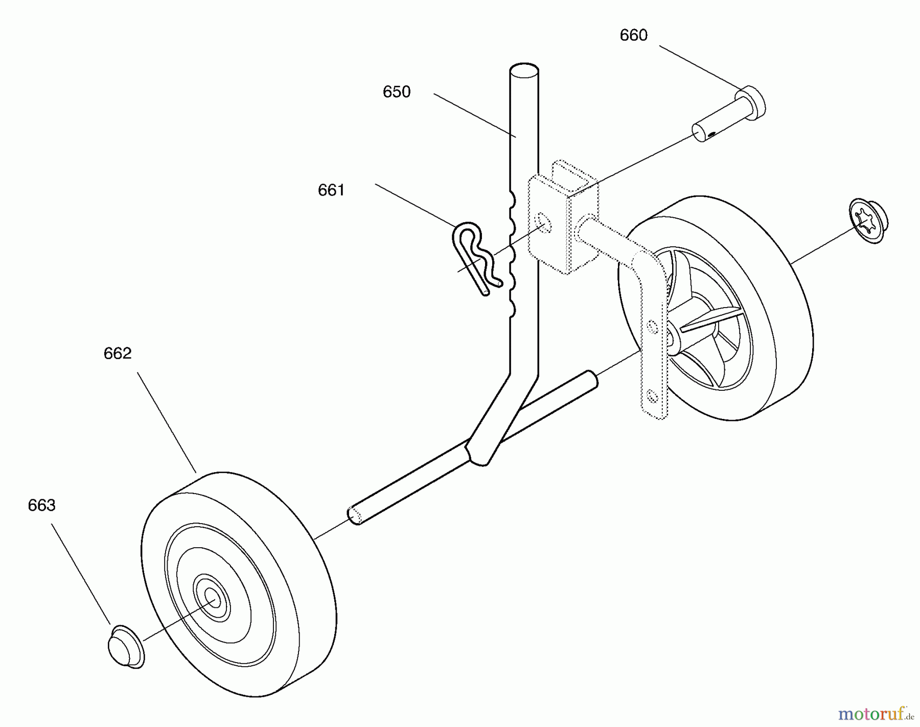  Murray Motorhacken und Kultivierer 11052x30B - Murray Cultivator (2000) Wheel Assembly