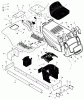 Murray 405601x30A - 40" Lawn Tractor (2003) Ricambi Chassis & Hood