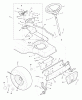 Murray 40614B - 40" Lawn Tractor (1996) Listas de piezas de repuesto y dibujos Steering