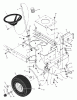 Murray 42500C - 42" Lawn Tractor (2000) Listas de piezas de repuesto y dibujos Steering