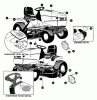 Murray 42502x8C - Scotts 42" Lawn Tractor (2000) (Home Depot) Ricambi Decal Assembly (part 2)