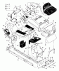 Murray 42538x30A - 42" Lawn Tractor (1997) Listas de piezas de repuesto y dibujos Chassis & Hood