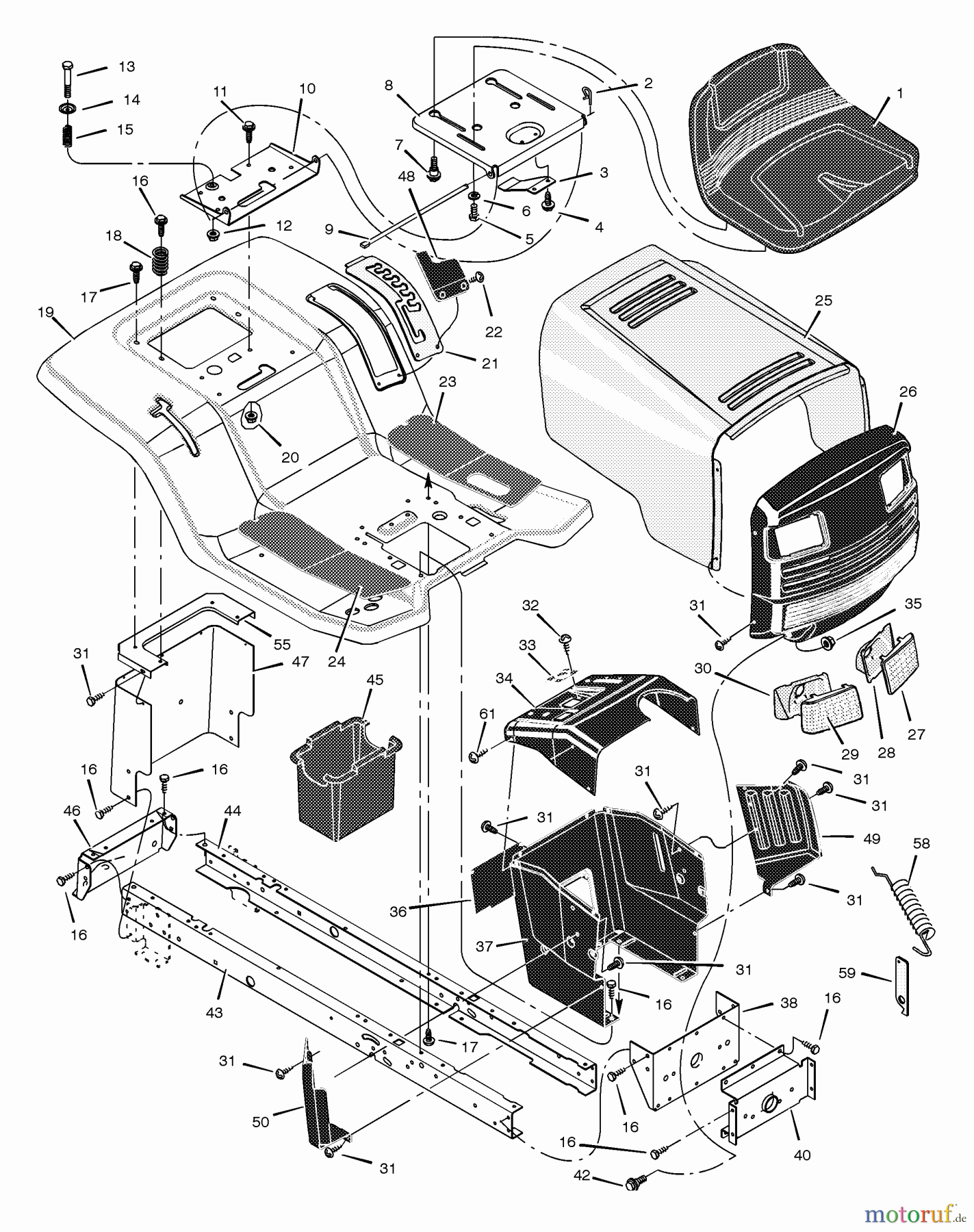  Murray Rasen- und Gartentraktoren 425611x99A - B&S/Murray 42