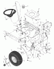 Murray 425612x99A - B&S/ 42" Lawn Tractor (2002) (AAFES) Spareparts Steering