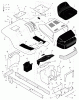 Murray 42567x30A - 42" Lawn Tractor (1998) Listas de piezas de repuesto y dibujos Chassis & Hood