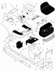 Murray 42575x81A - Yard King 42" Lawn Tractor (2000) Listas de piezas de repuesto y dibujos Chassis & Hood