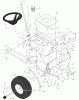 Murray 42583x6C - Ultra 42" Lawn Tractor (2002) Listas de piezas de repuesto y dibujos Steering