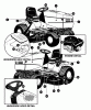Murray 42589x8 - Scotts 42" Lawn Tractor (1999) (Home Depot) Spareparts Decal Assembly