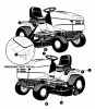 Murray 42589x8B - Scotts 42" Lawn Tractor (1999) (Home Depot) Spareparts Decal Assembly (part 1)