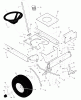 Murray 42590A - 42" Lawn Tractor (1998) Listas de piezas de repuesto y dibujos Steering