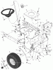 Murray 42590E - 42" Lawn Tractor (2002) Listas de piezas de repuesto y dibujos Steering
