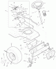 Murray 42819A - 42" Lawn Tractor (1996) Listas de piezas de repuesto y dibujos Steering