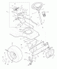Murray 42828x8A - Scotts 42" Lawn Tractor (1996) (Home Depot) Listas de piezas de repuesto y dibujos Steering