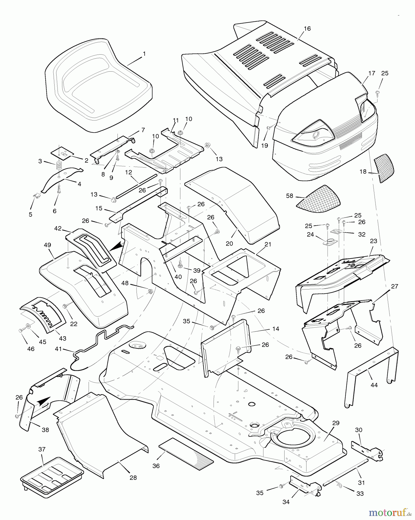  Murray Rasen- und Gartentraktoren 42828x8B - Scotts 42