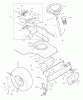 Murray 42830A - 42" Lawn Tractor (1996) Listas de piezas de repuesto y dibujos Steering