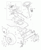 Murray 42915x62A - B&S/ 42" Lawn Tractor (1996) (Home Base) Listas de piezas de repuesto y dibujos Steering