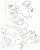 Murray 42918x8A - Scotts 42" Lawn Tractor (1996) (Home Depot) Listas de piezas de repuesto y dibujos Steering