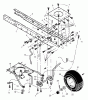 Murray 46103A - 46" Garden Tractor (1999) Spareparts Front Frame Assembly