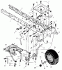 Murray 46104x8C - Scotts 46" Garden Tractor (2001) (Home Depot) Spareparts Front Frame Assembly