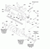 Murray 1695969 - 42" Single Stage Snowthrower Attachment Listas de piezas de repuesto y dibujos Body & Rotor Group (989465)