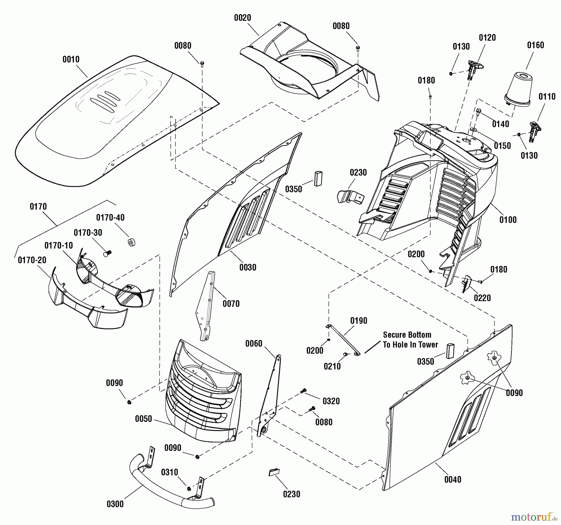  Murray Rasen- und Gartentraktoren 107.250040 (2691085-00) - Craftsman CTX9000, 42