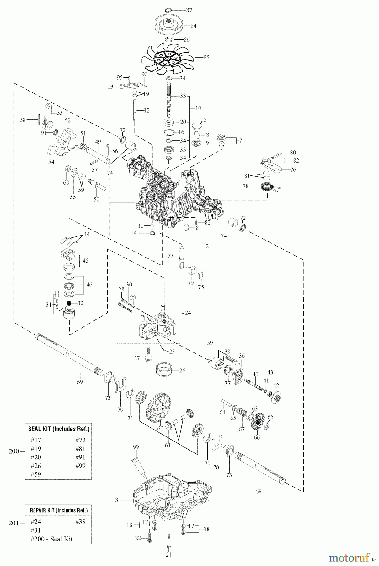  Murray Rasen- und Gartentraktoren 107.250040 (2691085-00) - Craftsman CTX9000, 42