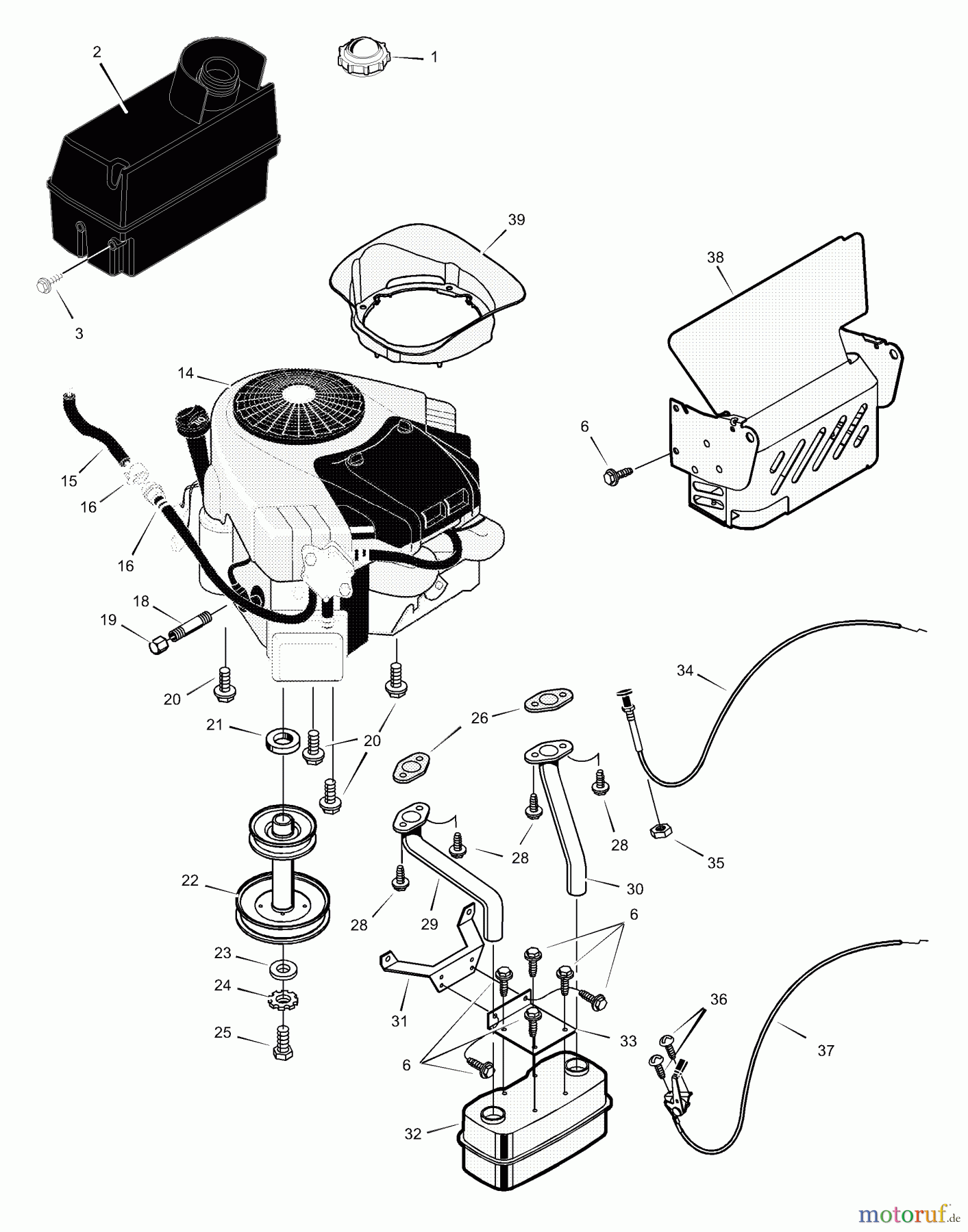  Murray Rasen- und Gartentraktoren 465609x24A - B&S/Murray 46