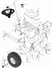 Murray 465617A - 46" Lawn Tractor (2002) Listas de piezas de repuesto y dibujos Steering