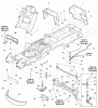 Murray 107.250060 (2691087-00) - Craftsman CTX9500, 52" Lawn Tractor Listas de piezas de repuesto y dibujos Frame Group - Manual Steering (2986747)