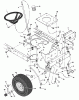 Murray 46567x6A - Ultra 46" Lawn Tractor (1997) Listas de piezas de repuesto y dibujos Steering