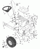 Murray 46568A - 46" Lawn Tractor (1997) Listas de piezas de repuesto y dibujos Steering