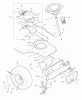 Murray 46804A - 46" Lawn Tractor (1996) Spareparts Steering