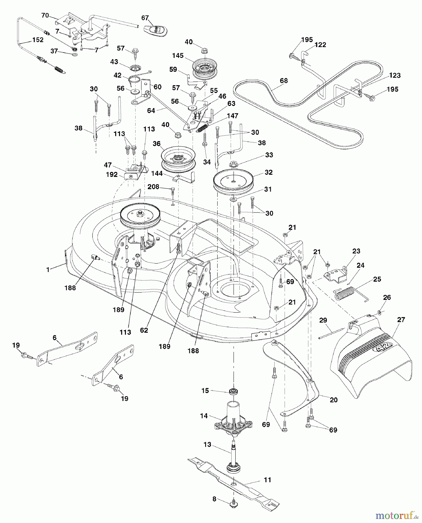  Murray Rasen- und Gartentraktoren 7800735 (96042010000) - Yard King 42
