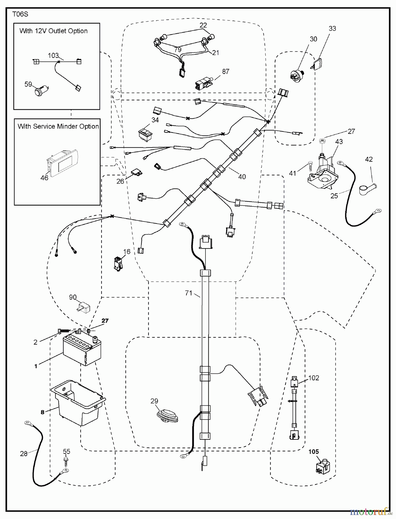 Murray Rasen- und Gartentraktoren 7800736 (96042010200) - Yard King 46