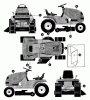 Murray G3554160 - 40" Lawn Tractor (1997) Listas de piezas de repuesto y dibujos Decals