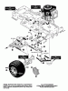 Murray G4315010 - 43" Lawn Tractor (1997) Listas de piezas de repuesto y dibujos Motion Drive Assembly (part 2)