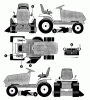 Murray G4315110 - 43" Lawn Tractor (1997) Listas de piezas de repuesto y dibujos Decals