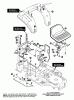 Murray G4315110 - 43" Lawn Tractor (1997) Ricambi Rear Chassis & Hood Assembly
