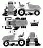Murray G4315160 - 43" Lawn Tractor (1997) Listas de piezas de repuesto y dibujos Decals