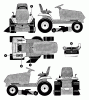 Murray G4318030 - 43" Lawn Tractor (1997) Spareparts Decals